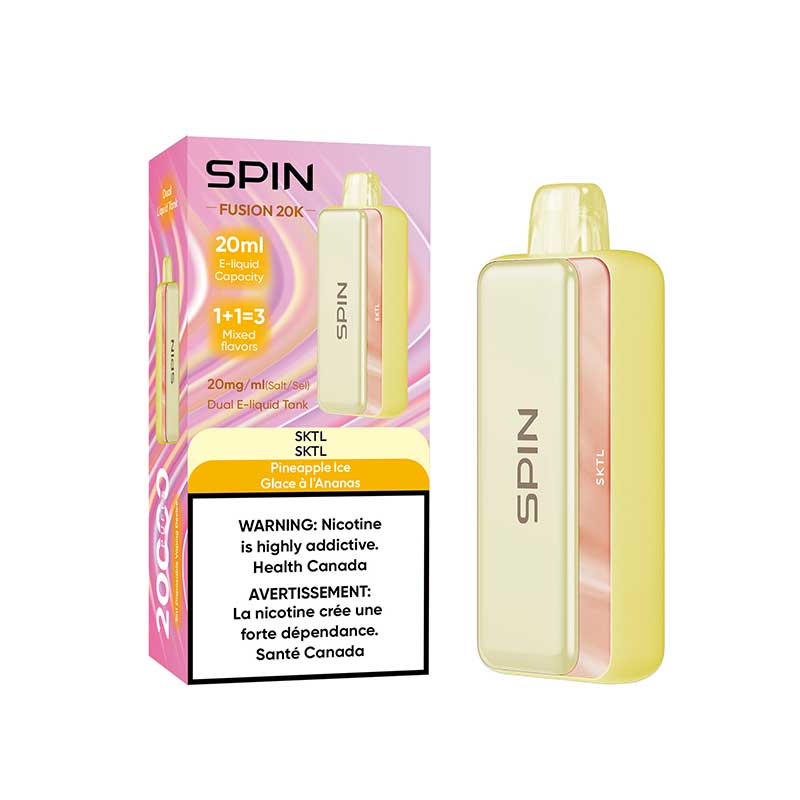 Shop Spin Fusion 20K Disposable - SKTL and Pineapple Ice - at Vapeshop Mania