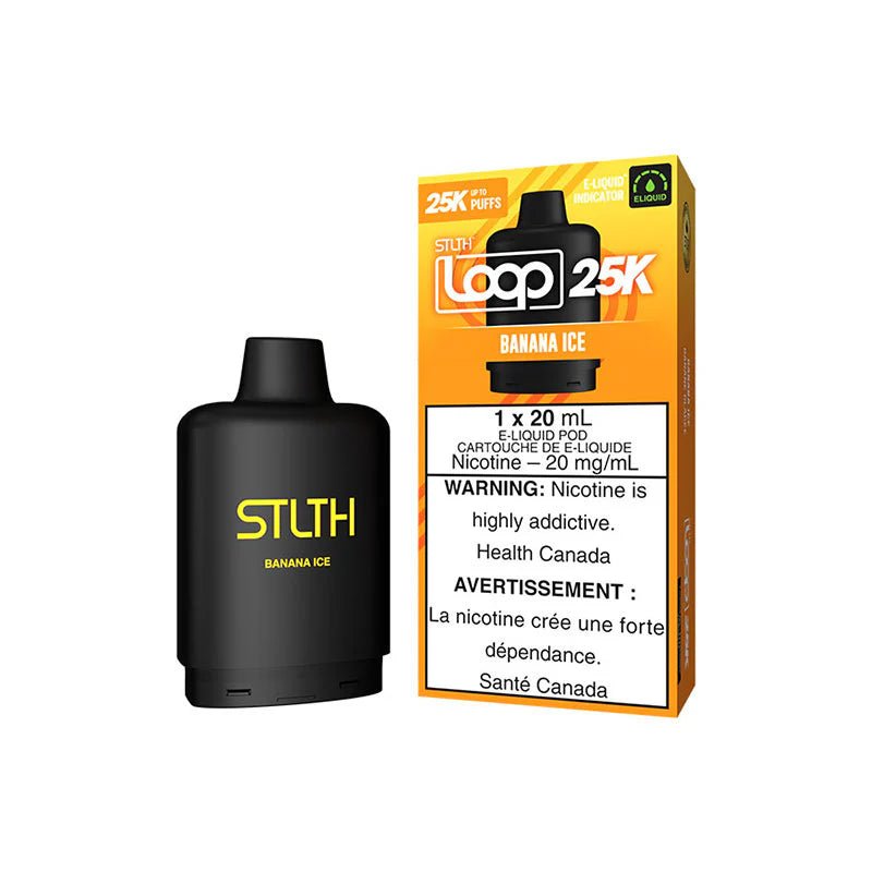 Shop STLTH LOOP 25K Pod Pack - Banana Ice - at Vapeshop Mania