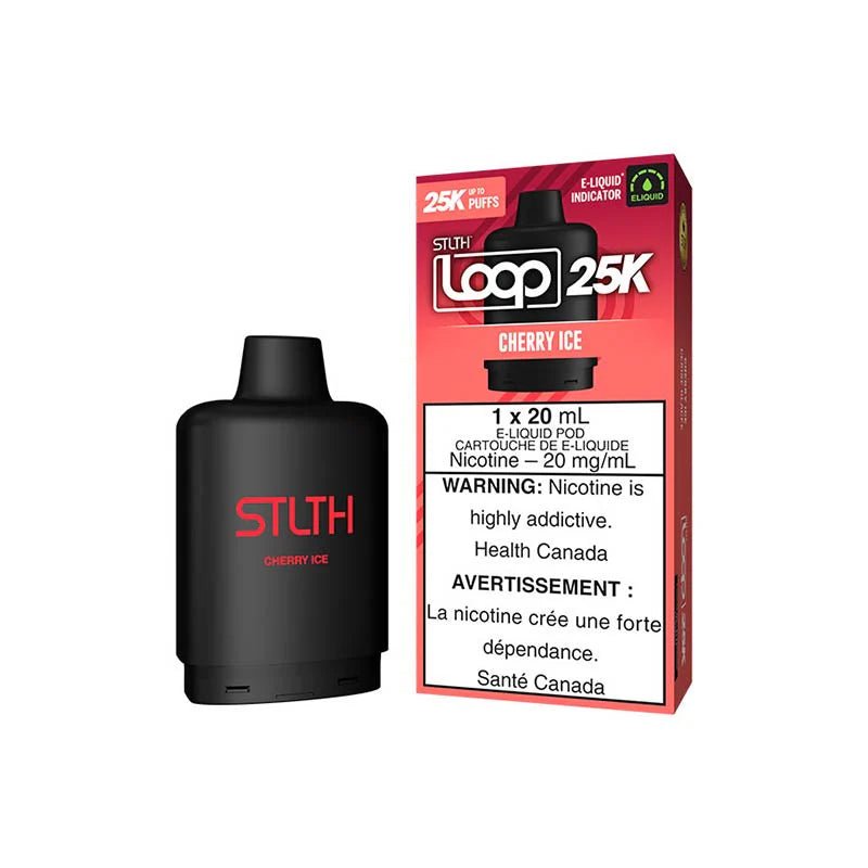 Shop STLTH LOOP 25K Pod Pack - Cherry Ice - at Vapeshop Mania