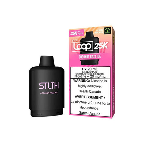 Shop STLTH LOOP 25K Pod Pack - Coconut Razz Ice - at Vapeshop Mania