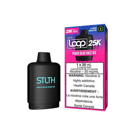 Shop STLTH LOOP 25K Pod Pack - Peach Blue Razz Ice - at Vapeshop Mania