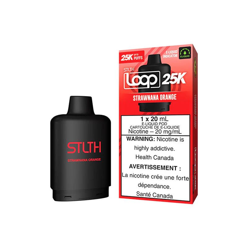 Shop STLTH LOOP 25K Pod Pack - Strawnana Orange - at Vapeshop Mania