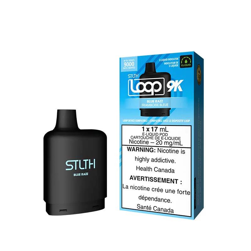 Shop STLTH LOOP 9K Pod Pack - Blue Razz - at Vapeshop Mania