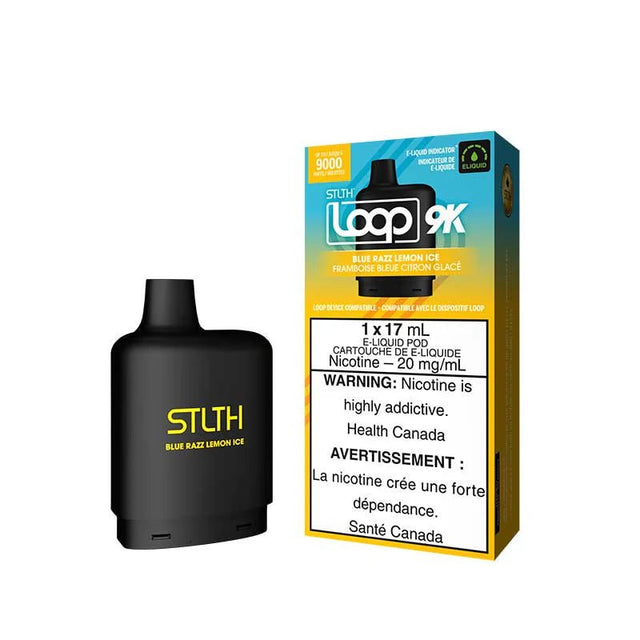 Shop STLTH LOOP 9K Pod Pack - Blue Razz Lemon Ice - at Vapeshop Mania