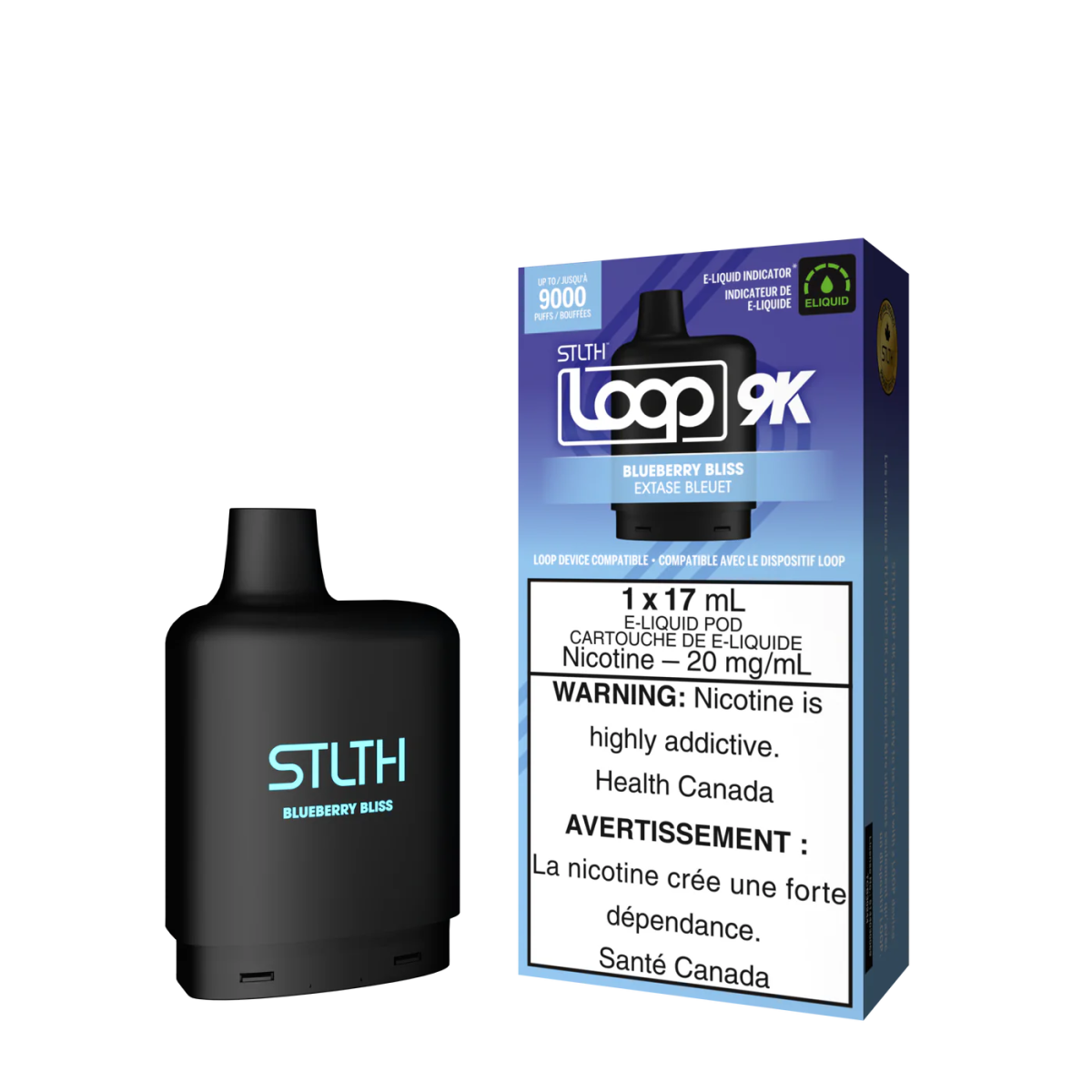 Shop STLTH LOOP 9K Pod Pack - Blueberry Bliss - at Vapeshop Mania