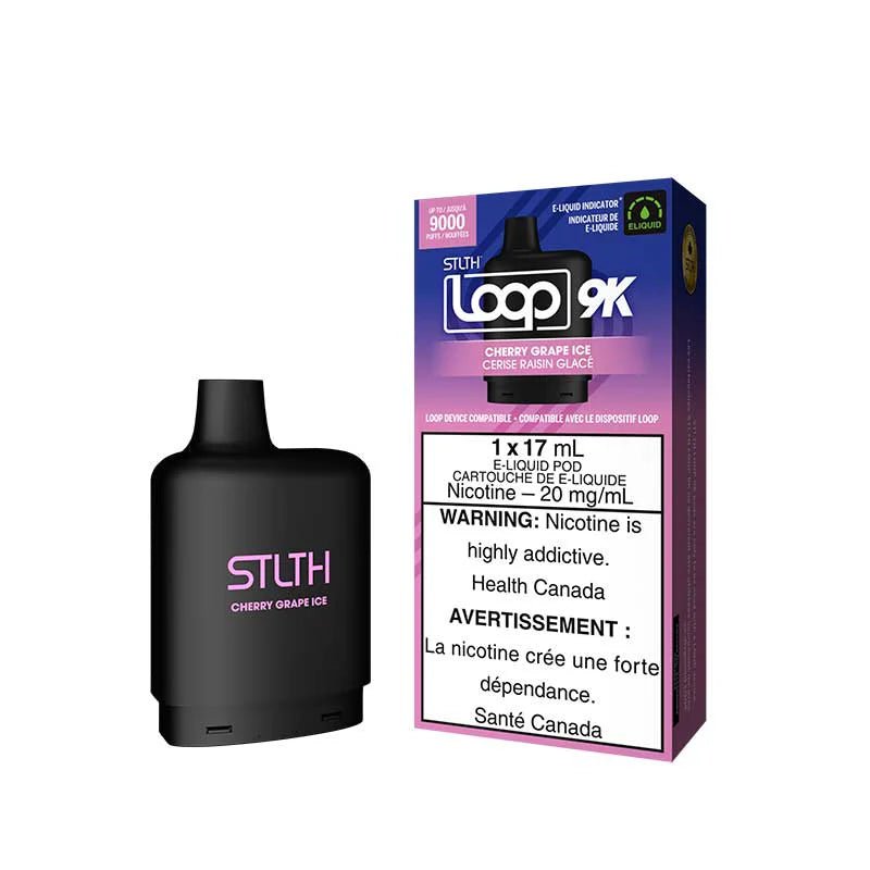 Shop STLTH LOOP 9K Pod Pack - Cherry Grape Ice - at Vapeshop Mania