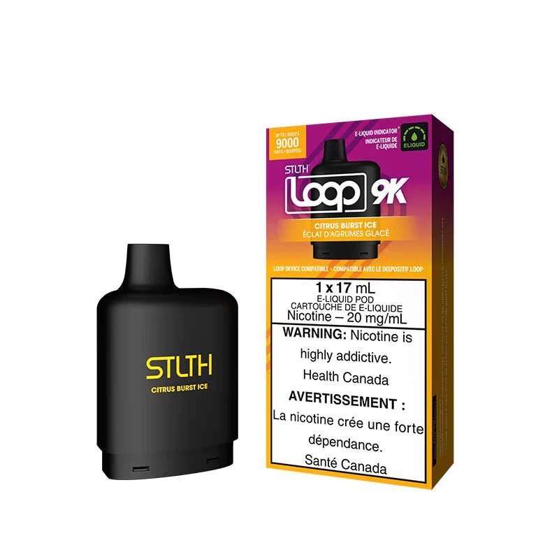 Shop STLTH LOOP 9K Pod Pack - Citrus Burst Ice - at Vapeshop Mania