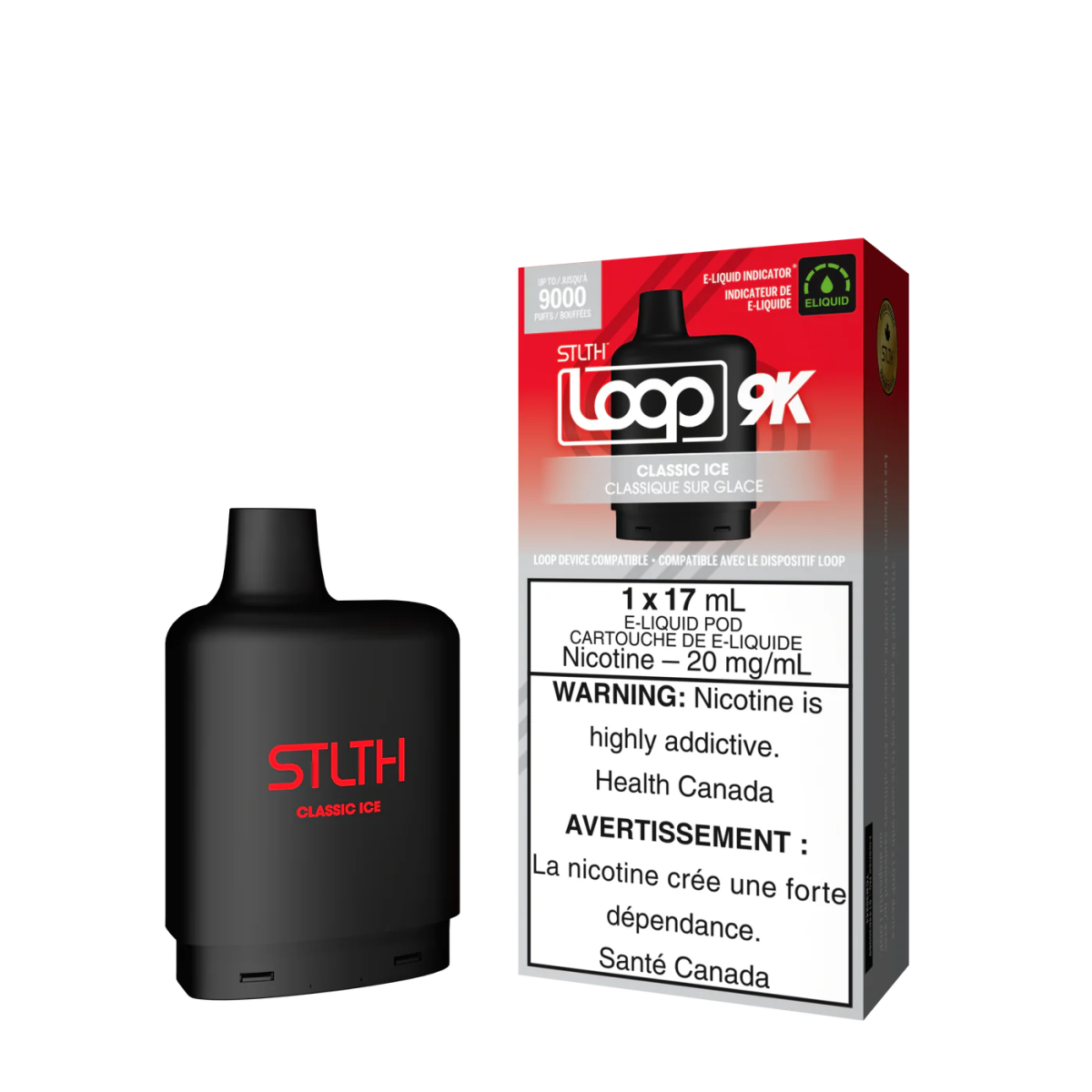 Shop STLTH LOOP 9K Pod Pack - Classic Ice - at Vapeshop Mania