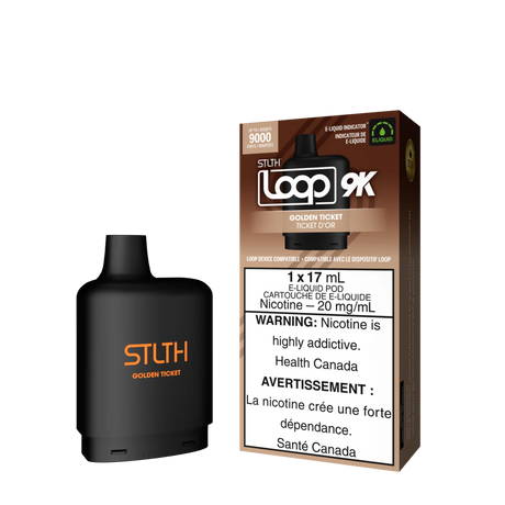 Shop STLTH LOOP 9K Pod Pack - Golden Ticket - at Vapeshop Mania