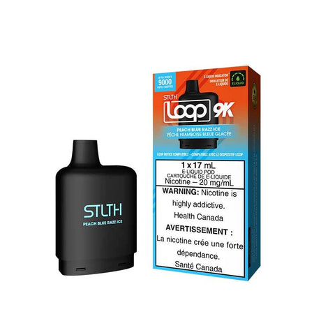 Shop STLTH LOOP 9K Pod Pack - Peach Blue Razz Ice - at Vapeshop Mania