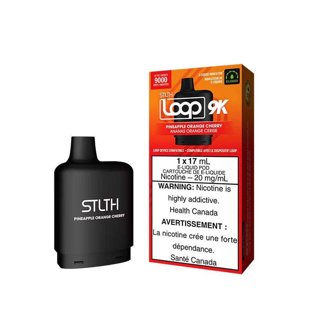 Shop STLTH LOOP 9K Pod Pack - Pineapple Orange Cherry - at Vapeshop Mania