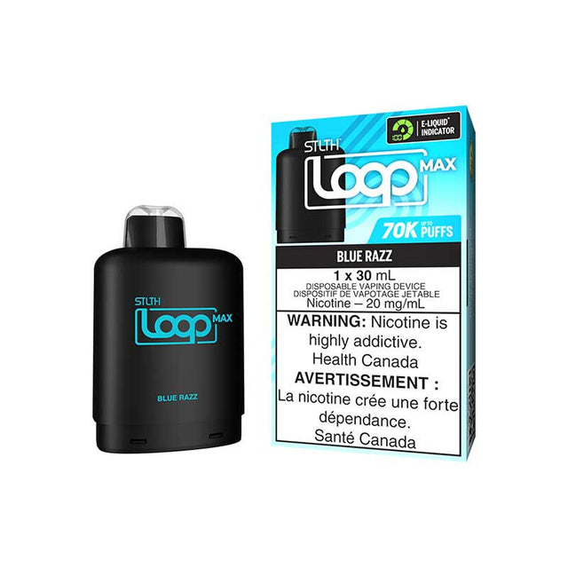 Shop STLTH LOOP MAX 70K Pod Pack - Blue Razz - at Vapeshop Mania