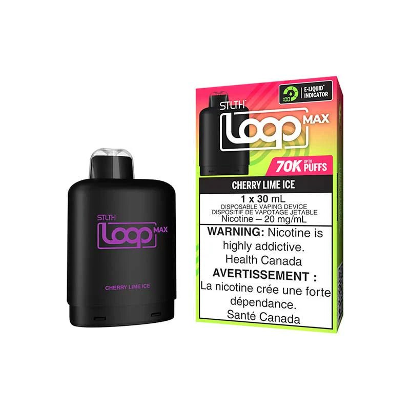 Shop STLTH LOOP MAX 70K Pod Pack - Cherry Lime Ice - at Vapeshop Mania