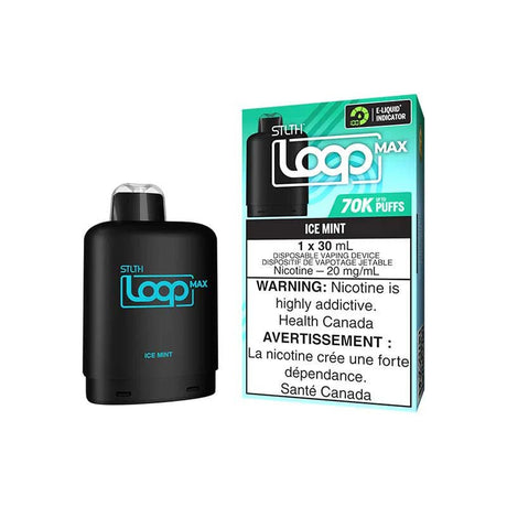 Shop STLTH LOOP MAX 70K Pod Pack - Ice Mint - at Vapeshop Mania