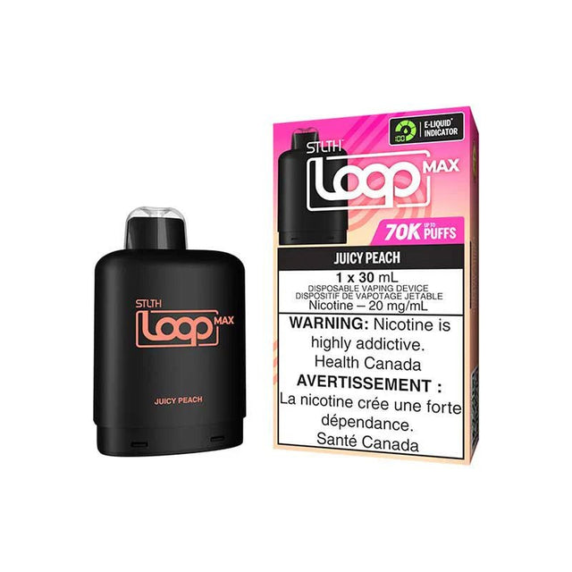 Shop STLTH LOOP MAX 70K Pod Pack - Juicy Peach - at Vapeshop Mania