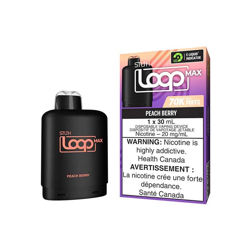 Shop STLTH LOOP MAX 70K Pod Pack - Peach Berry - at Vapeshop Mania