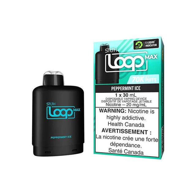 Shop STLTH LOOP MAX 70K Pod Pack - Peppermint Ice - at Vapeshop Mania