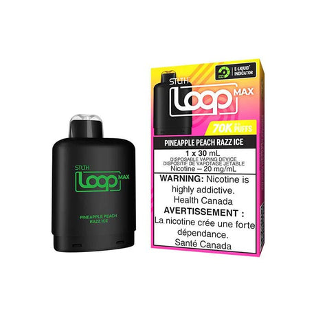 Shop STLTH LOOP MAX 70K Pod Pack - Pineapple Peach Razz Ice - at Vapeshop Mania