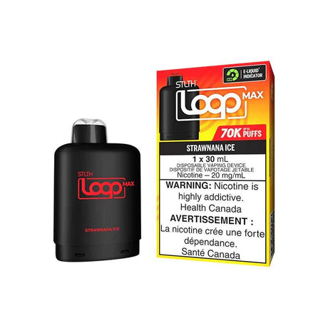 Shop STLTH LOOP MAX 70K Pod Pack - Strawnana Ice - at Vapeshop Mania