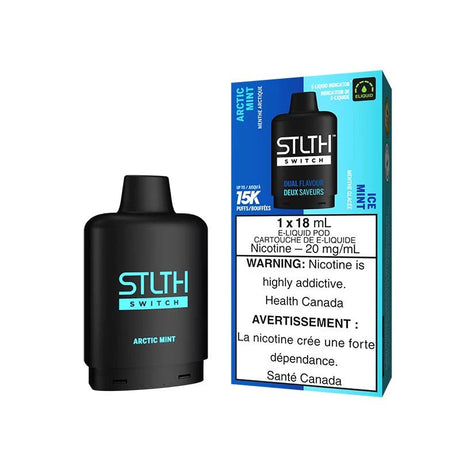 Shop STLTH Switch 15K Pod Pack - Arctic Mint & Ice Mint - at Vapeshop Mania