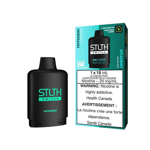 Shop STLTH Switch 15K Pod Pack - Peppermint & Spearmint - at Vapeshop Mania