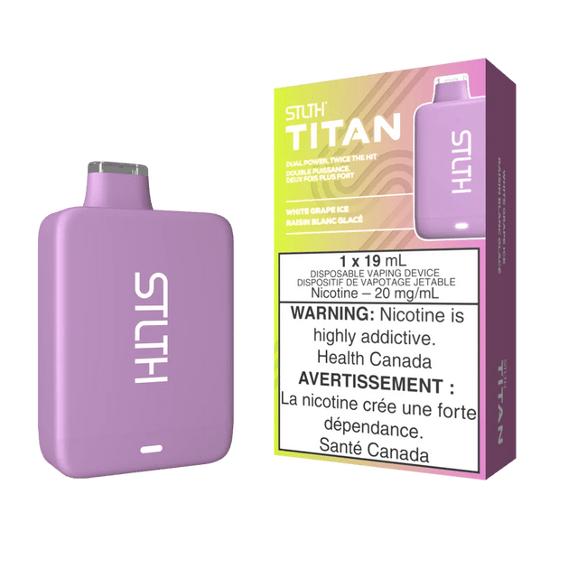 Shop STLTH Titan 10K Disposable - White Grape Ice - at Vapeshop Mania
