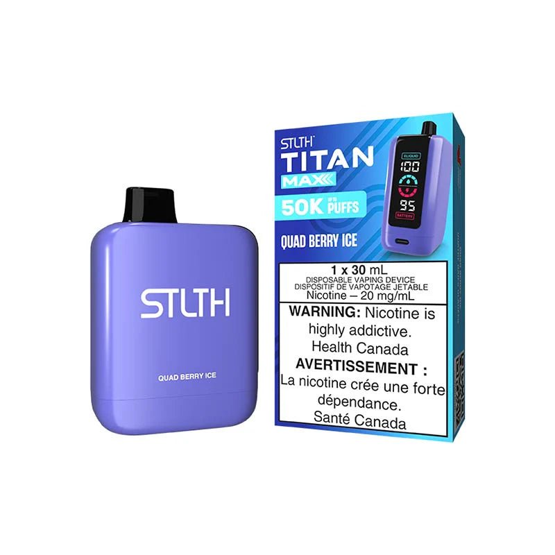 Shop STLTH Titan Max Disposable - Quad Berry Ice - at Vapeshop Mania