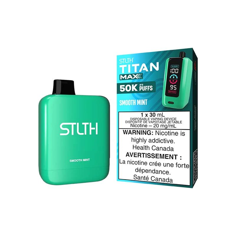 Shop STLTH Titan Max Disposable - Smooth Mint - at Vapeshop Mania