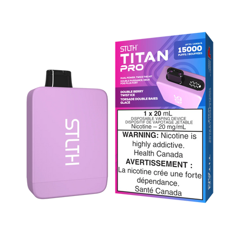 Shop STLTH Titan Pro 15K Disposable - Double Berry Twist Ice - at Vapeshop Mania