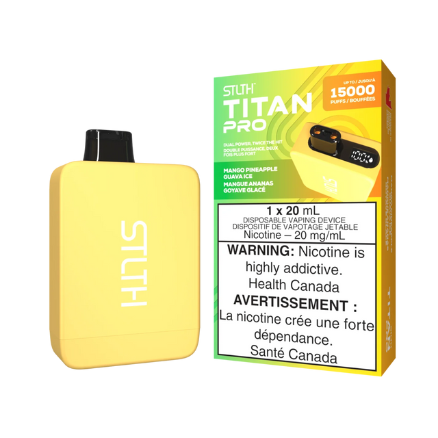 Shop Stlth Titan Pro 15K Disposable - Mango Pineapple Guava Ice - at Vapeshop Mania