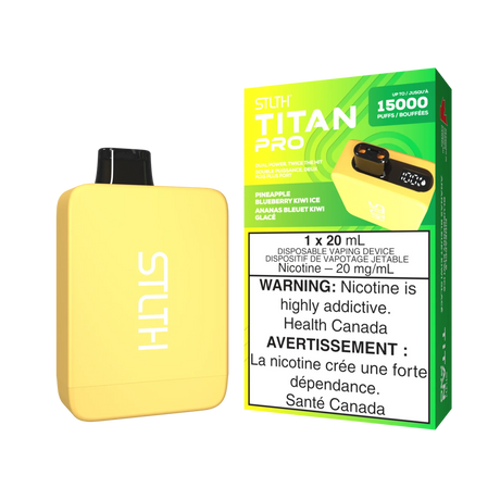 Shop STLTH Titan Pro 15K Disposable - Pineapple Blueberry Kiwi Ice - at Vapeshop Mania