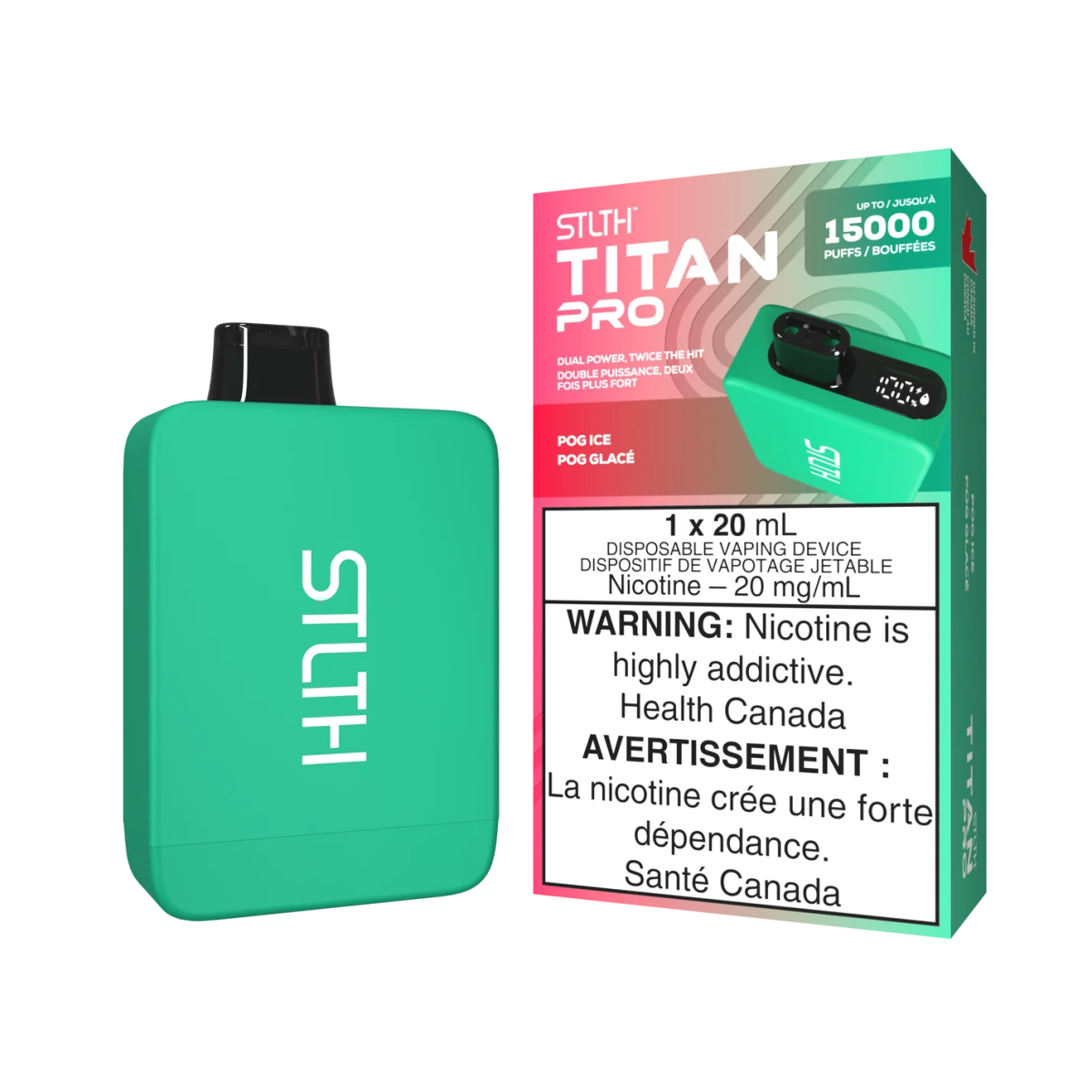 Shop STLTH Titan Pro 15K Disposable - POG Ice - at Vapeshop Mania