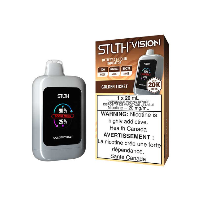 Shop STLTH Vision 20K Disposable - Golden Ticket - at Vapeshop Mania