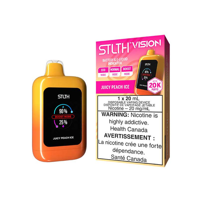 Shop STLTH Vision 20K Disposable - Juice Peach Ice - at Vapeshop Mania