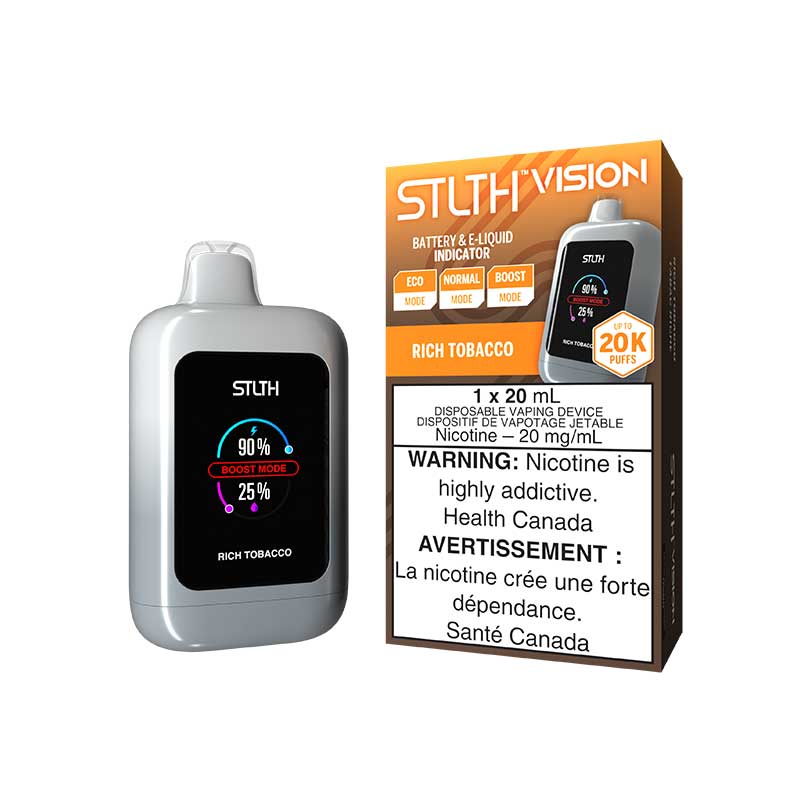 Shop STLTH Vision 20K Disposable - Rich Tobacco - at Vapeshop Mania