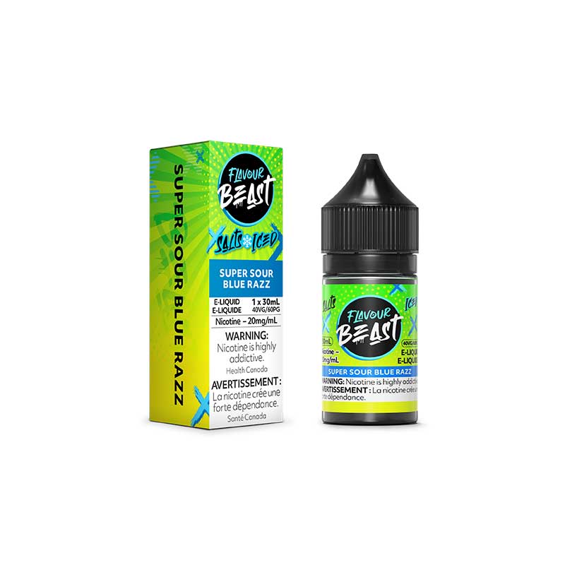 Shop Super Sour Blue Razz Salt by Flavour Beast E - Liquid - at Vapeshop Mania