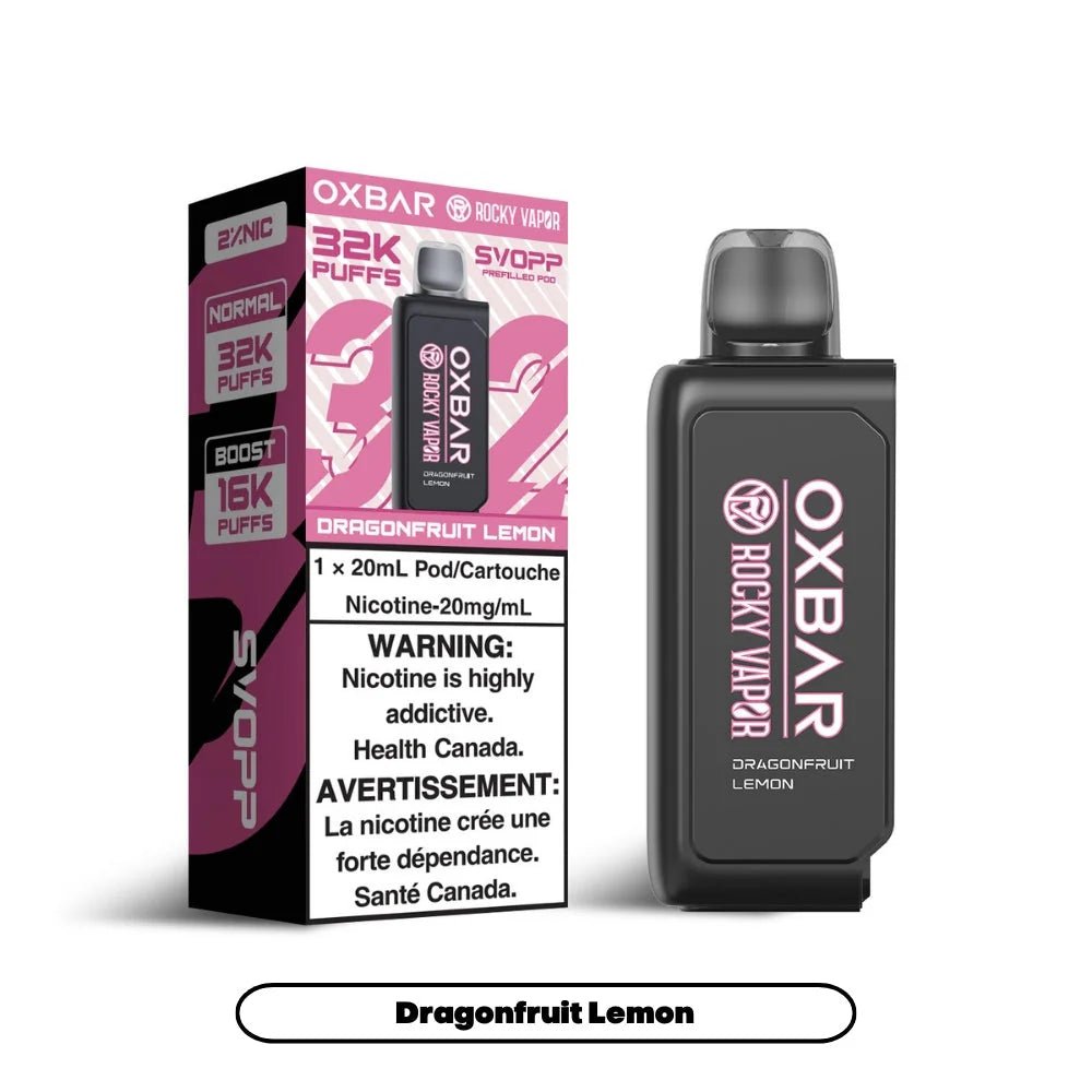 Shop Svopp Rocky Vapor Oxbar [Prefilled Pods] 32K - Dragonfruit Lemon - at Vapeshop Mania