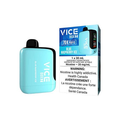 Shop VICE BOX 2 70K Disposable - Blue Raspberry Ice - at Vapeshop Mania