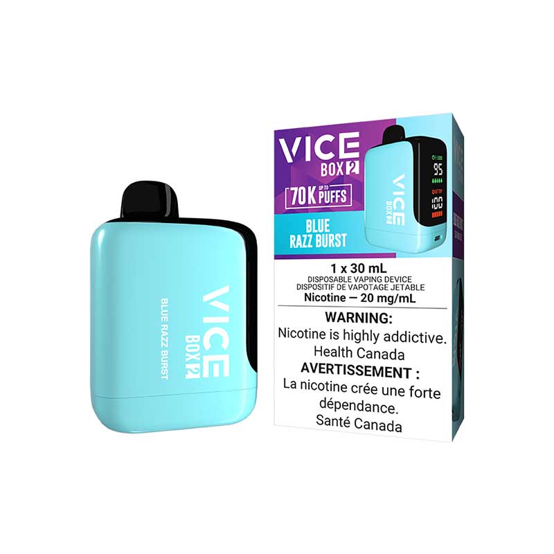 Shop VICE BOX 2 70K Disposable - Blue Razz Burst - at Vapeshop Mania