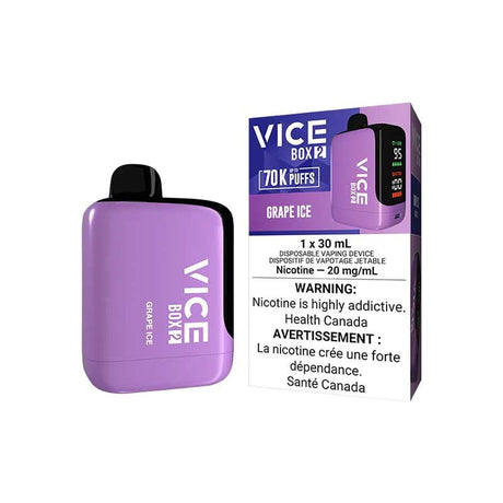 Shop VICE BOX 2 70K Disposable - Grape Ice - at Vapeshop Mania