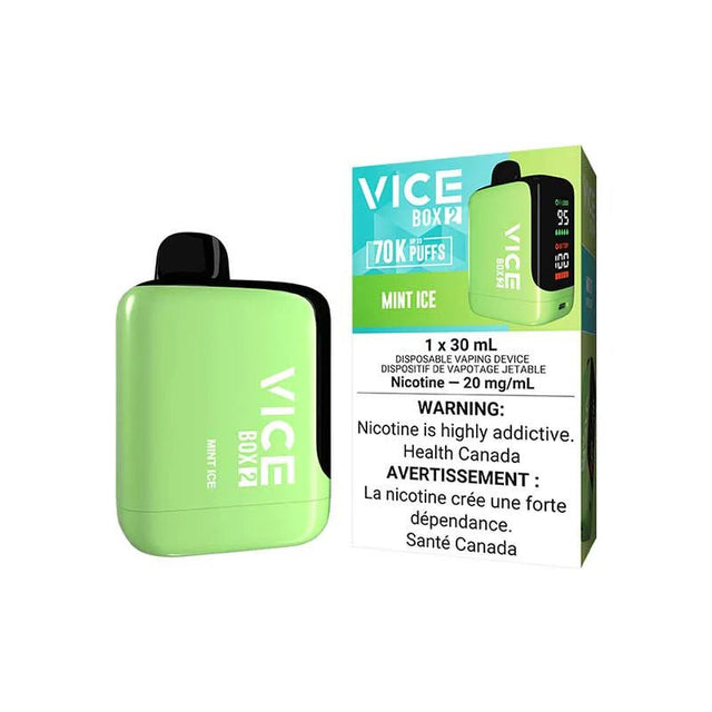 Shop VICE BOX 2 70K Disposable - Mint Ice - at Vapeshop Mania