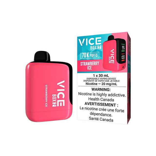 Shop VICE BOX 2 70K Disposable - Strawberry Ice - at Vapeshop Mania