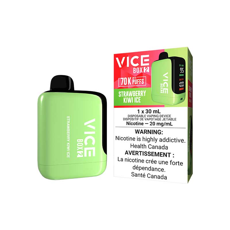 Shop VICE BOX 2 70K Disposable - Strawberry Kiwi Ice - at Vapeshop Mania