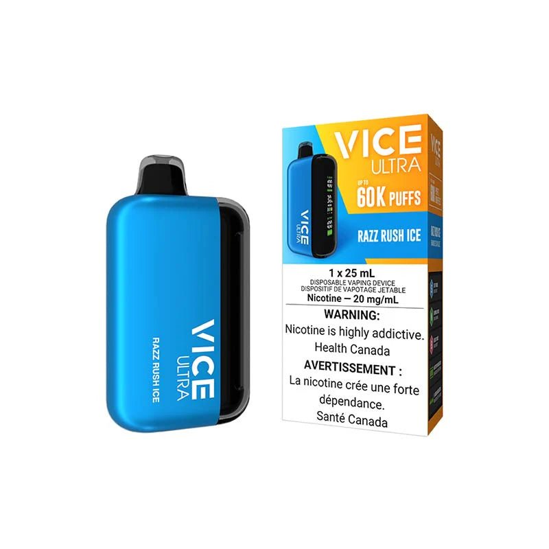 Shop VICE ULTRA 60K Disposable - Razz Rush Ice - at Vapeshop Mania