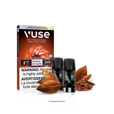 Shop VUSE Pods - Rich Tobacco BOLD+ (2pk) - at Vapeshop Mania