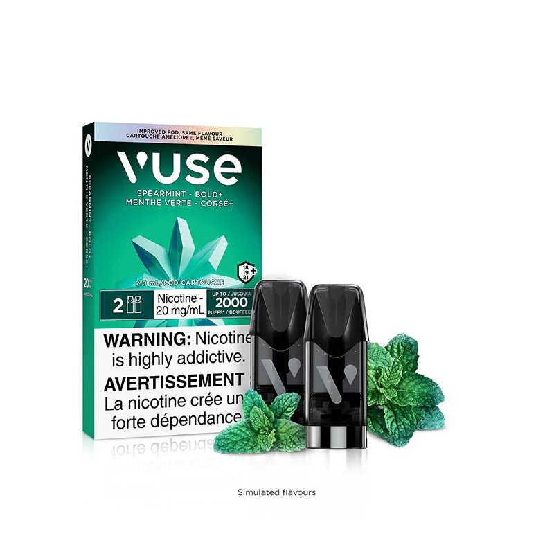 Shop VUSE Pods - Spearmint BOLD+ (2pk) - at Vapeshop Mania