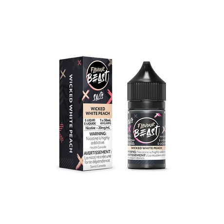 Shop Wicked White Peach Salt by Flavour Beast E - Liquid - at Vapeshop Mania