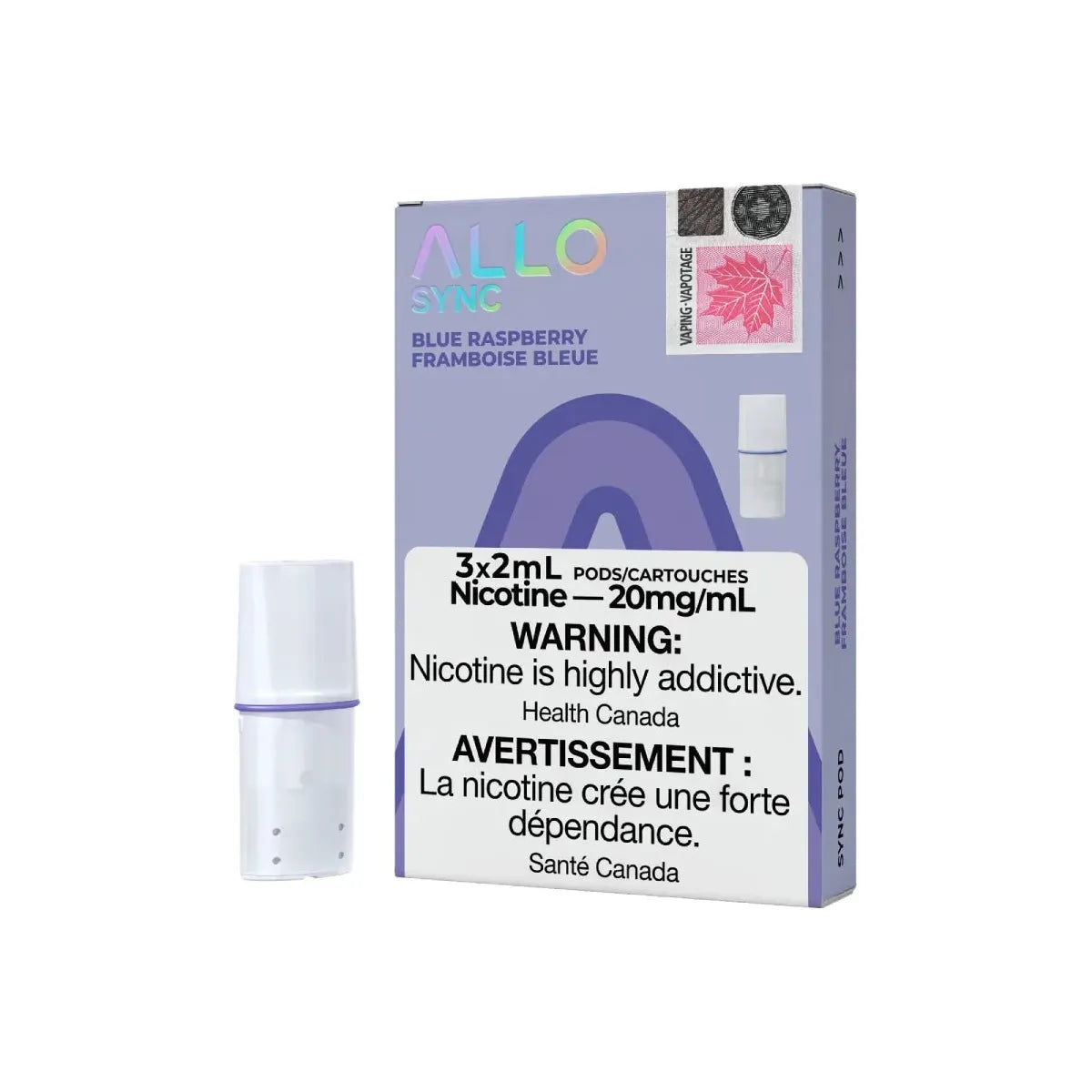 Shop ALLO Sync Pod Pack - Blue Raspberry - at Vapeshop Mania