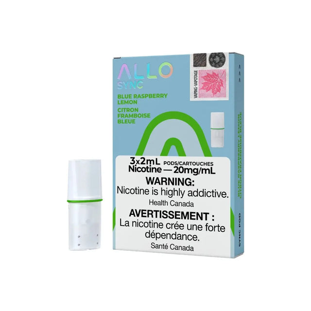 Shop ALLO Sync Pod Pack - Blue Raspberry Lemon - at Vapeshop Mania