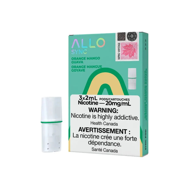 Shop ALLO Sync Pod Pack - Orange Mango Guava - at Vapeshop Mania